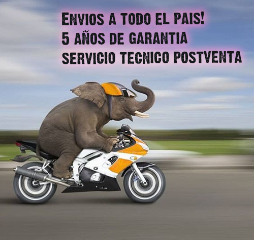 un elefante en moto - envios a todo el pais